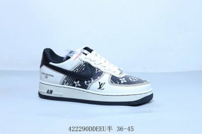 耐克 Nike Air Force 1 Af1耐克 低帮 空军一号休闲板鞋 Lv 货号 Bz6808-103 422 Ddeeu半 36-45