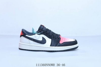 170 乔丹Air Jordan 1 Low Aj1 乔1低帮复古文化休闲运动篮球鞋小桃子 111360Nnowr 36-46