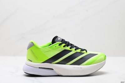 公司级阿迪达斯Adidas Adizero Boston 13 透气网眼竞速跑鞋Boost 缓震底 后跟加厚 呵护脚后跟 立体保护软绵鞋口 轻松穿脱不磨脚 安全