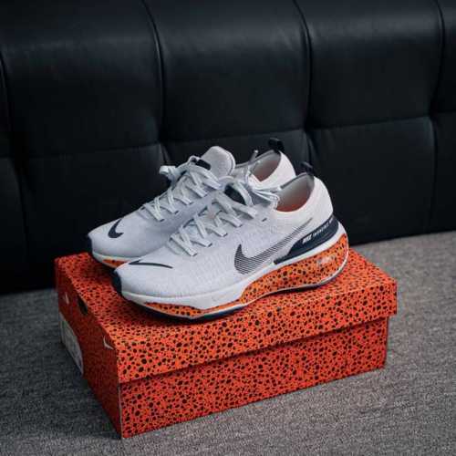 核心私 Nike Zoomx Invincible Run Flyknit 3 Peacock Blue Orange 不可战胜3代系列轻量飞织低帮休闲运动慢跑