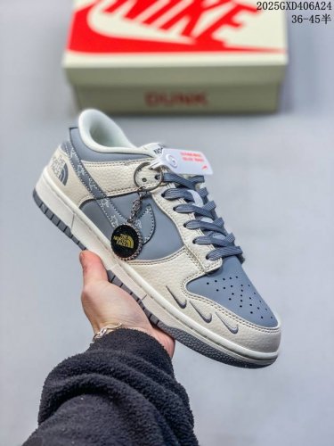 海外爆款限量发售！Nike Sb Dunk Low“ 北面联名 米黑黄勾” 周年高端定制 低帮休闲板鞋 定制鞋盒 大厂纯原品质出货 超高清洁度 皮料切割干净无任