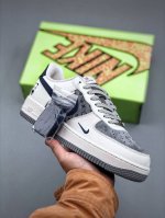 Nike Air Force 1 Low 07 X Hipanda 白灰蓝小钩满天星原楦头原纸板 打造纯正低帮空军版型专注外贸渠道 全掌内置蜂窝气垫 原盒配件