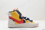 公司级sacai X Nike Blazer Mi D经典百搭中帮开拓者休闲运动板鞋 真硫化铝楦制作 原厂布料拼接 独家裁片完美鞋型 台湾进口软感荔枝头层皮 原