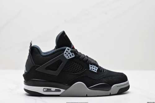 公司级Nike Air Jordan 4 Retro 耐克迈克尔 乔丹Aj4代中帮复古休闲运动文化篮球鞋 原厂材料Tpu超Q弹网格材质 缜密拉帮及中底钢印细节