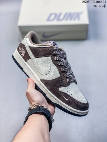 海外爆款限量发售 公司级 Nike Sb Dunk Low 北面联名 黑褐 周年高端定制 低帮休闲板鞋 定制鞋盒 大厂纯原品质出货 超高清洁度 皮料切割干净无任
