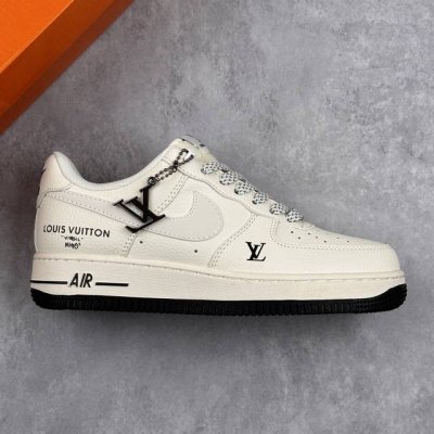 本地 核心私 Nike Air Force 1‘07 Low Lv联名 米白黑底 空军一号低帮休闲板鞋 #原楦头原纸板 原装鞋盒 定制五金配件 内置全掌气垫 原