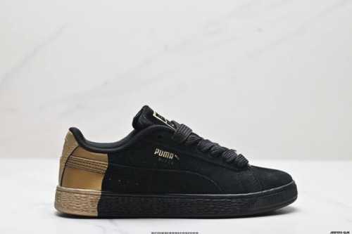 真标puma Basket Heart Patent 复古单品 彪马 防滑耐磨低帮德训板鞋 货号:381175 01 尺码:36 37 37.5 38 38.5