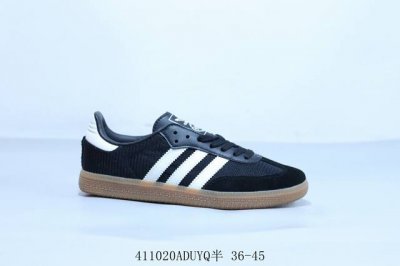 阿迪达斯三叶草Adidas Originals Samba Vegan Og”Spd“桑巴舞系列绅士德训足球风百搭低帮休闲运动板鞋 帆布黑 货号 Jq5141