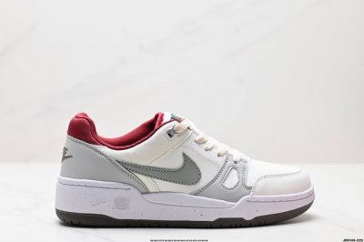 真标Nike Full Force Lo扣篮系列 低帮休闲运动滑板板鞋 采用软质牛剖皮鞋面材质 鞋垫嵌入缓震乳胶 货号:Ib4612-131 尺码:36 36.