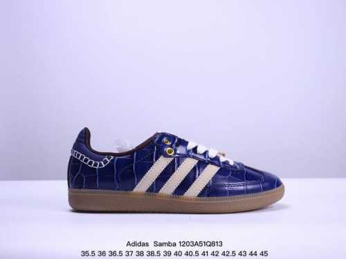 公司级adidas Originals Wales Bonner Samba Og桑巴舞系列绅士德训足球风百搭低帮休闲运动板鞋 货号: 尺码:35.5 36 3