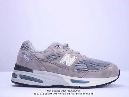 36-45半码 公司级新百伦New Balance NB Made in USA M991系列美产血统经典复古休闲运动百搭老爹跑步鞋 采用台产猪巴革及透气网眼材