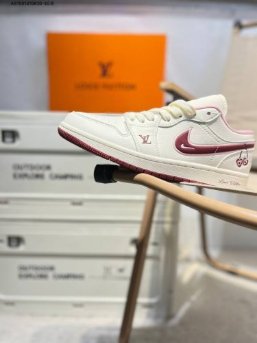 公司级头层皮Lv X 乔丹Air Jordan 1 Low Aj1低帮系列篮球鞋 官方同步配色 原装级产物 #拒绝公底 立体鞋型 细节完美 高清洁度Xx3168