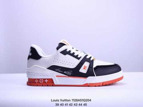 全新lv路易威登louis Vuitton Trainer Sneaker Low休闲运动文化百搭板鞋 Xm1126Q204