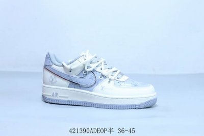 耐克 Nike Air Force 1 Af1耐克 低帮 空军一号休闲板鞋 Lv 货号 Dm6868-062 421 Adeop半 36-45