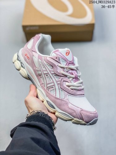 亚瑟士Asics Gel-Nyc 亚瑟士运动休闲透气专业跑鞋 鞋面采用反绒皮与网布拼接 透气舒适兼具休闲时尚 结合简明的配色 展现品牌的传承及引领复古流行的主题