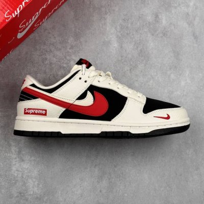 本地 核心私 Nike Sb Dunk Low Sup系列 红白双勾 周年高端定制 低帮休闲板鞋 #定制鞋盒 大厂纯原品质出货 超高清洁度 皮料切割干净无任何毛