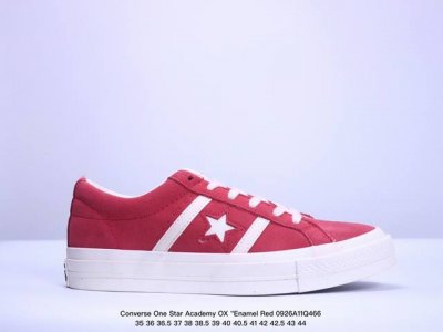 匡威converse One Star Academy Ox Enamel Red 一星系列经典低帮复古麂皮休闲百搭情侣板鞋“一星” 市面上最为正确pu硅蓝中底