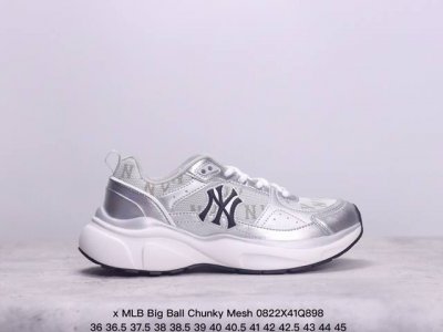 公司级korea韩国限定发售ny美国榄球洋基队限定 X Mlb Big Ball Chunky Mesh 厚底老爹系列低帮网织轻量休闲运动慢跑鞋 货号:3Arn