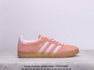 Adidas Originals Gazelle Indoor 三叶草休闲防滑耐磨低帮板鞋 鞋头出色设计 塑就出众贴合感 稳固的后跟贴合足部曲线设计 软弹舒适