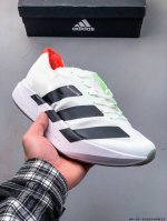 集图 adidas Adizero Adios pro 4马拉松飞线贾卡轻质透气休闲运动跑步鞋 采用双层透气网纱 Flywire动态飞线绑缚鞋面材质 内置Zoo