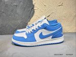 140 #新品上市实拍 Jordan Air Jordan 1 Low "Legend Blue"柔软 舒适 防滑耐磨 低帮 复古篮球鞋 男女同款 蓝色 货号：