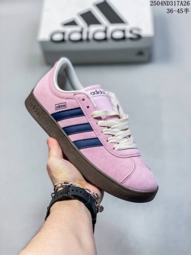 真标带半码 Adidas Vl Court 2.0 舒适百搭 防滑耐磨 低帮 板鞋 男女同款 紫色 尺码：见图 编码：04Nd317A26