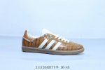 140 阿迪达斯三叶草Adidas Originals Samba Vegan Og”Spd“桑巴舞系列绅士德训足球风百搭低帮休闲运动板鞋 鳄鱼皮 货号 Jh9