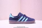 公司级Adidas Originals Gazelle Indoor 三叶草休闲防滑耐磨低帮板鞋 鞋头出色设计 塑就出众贴合感 稳固的后跟贴合足部曲线设计 软弹