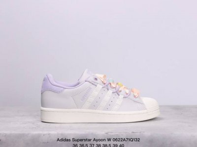 公司级马卡龙配色,清新耀目！阿迪达斯adidas Superstar Ayoon W 改良轻量版贝壳头系列加厚增高低帮百搭休闲运动板鞋 Lf 4 尺码:35 3