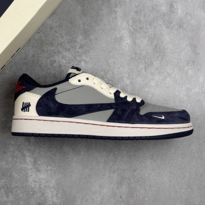 本地290 核心私 travis Scott X Fragment Design X Air Jordan 1 Low Og Sp Aj1 乔1 Un联名-蓝灰