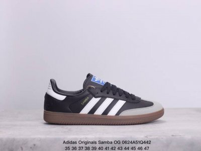 阿迪达斯三叶草adidas Originals Samba Vegan Og桑巴舞系列绅士德训足球风百搭低帮休闲运动板鞋 尺码：如图 Xm0624Q442