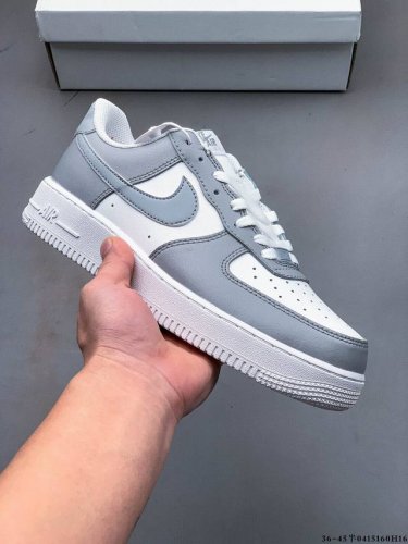 集图 二层真标！耐克Nike Air Force 1 Low 空军一号低帮经典百搭休闲板鞋 0415160H16