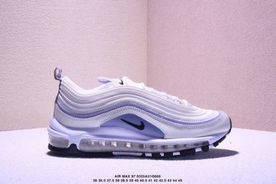 170 特价Nike Air Max 97 银子弹重磅福利 ＃顶级版本 Nike Air Max 97子弹 3M反光 “银子弹” 复古全掌气垫跑步鞋#细节刺绣、