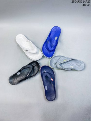 Crocs人字拖卡骆驰女外穿凉拖鞋沙滩鞋男夹脚拖鞋 205393 尺码：见图 编码：04Wd314A27