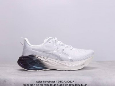 asics亚瑟士novablast 4 透气网眼鞋面配合部分合成革材质 采用全新ahar+橡胶材质,更加耐磨日本专业跑鞋品牌 Asics 亚瑟士 Novavla