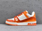 渠道优势，！ Zd-驴牌 Lv Trainer 情侣限定系列 休闲 低帮 时尚板鞋 尺码 35 36 37 38 39 40 41 42 43 44 45 男女