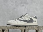 Travis Scott X Fragment Design X Air Jordan 1 Low Og Sp Aj1 乔1 暴力熊联名-星灰花纹 低帮文化休闲