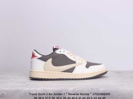 公司级aj1倒勾travis Scott X Air Jordan 1 ” Reverse Mocha “ Aj1乔1 Ts 闪电 联名倒钩 低帮文化篮球鞋 完 - 点击图像关闭