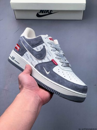 原楦数据纸版 采用硬质优质皮革鞋面材质 内置全掌Air Sole气垫 耐克 Nike Air Force 1 Low 空军一号低帮百搭休闲运动板鞋 051548