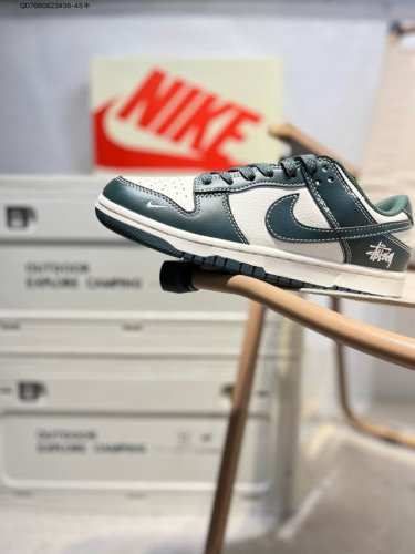 Nike Sb Dunk Low“斯图西联名” 周年高端定制 低帮休闲板鞋 定制鞋盒 超高清洁度 皮料切割干净无任何毛边 细节完美Bb9898 Qd766082