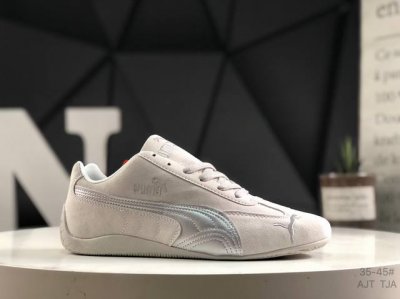 170 Puma Speedcat 联名复古彪马薄底轻盈休闲运动鞋 以质感皮革鞋面混搭网布设计 并配有激光切割细节 别具特色 彰显个性 可拆卸鞋舌 随意搭配实现