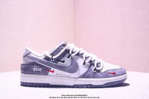 海外爆款限量发售 公司级 Nike Sb Dunk Low 斯图西联名 绑带猪八灰白灰勾 周年高端定制 低帮休闲板鞋 定制鞋盒 大厂纯原品质出货 超高清洁度 皮