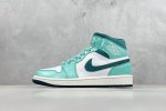 K版 Jordan Air Jordan 1 Mid Bleached Turquoise Me冰蓝 货号：Dz3745-300 尺码：36 36.5 37.5