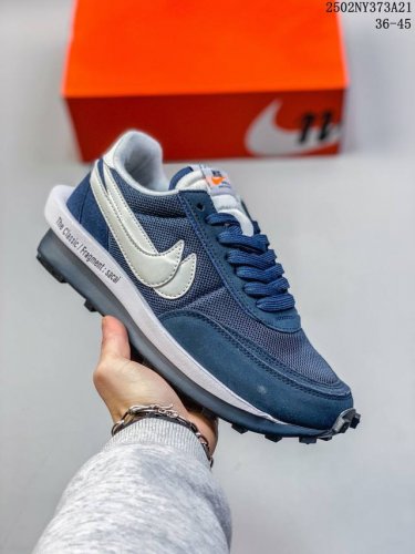 Sacai X N Ldwaffle ”Midnight Spruce And University Red“ 华夫2.0 黑蓝红解构 三方联名 采用了别致配色