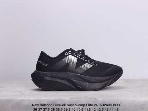 公司级new Balance Fuelcell Supercomp Elite V4 运动舒适耐磨 低帮休闲跑步鞋 男款 新款的elite V4，在鞋面和鞋底都