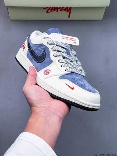 公司级头层！耐克Nike Air Jordan 1 Low Aj1乔1 倒勾低帮潮流缓运动休闲板鞋。Aj1 低帮拼接 完美版型真头层牛皮# 内置缓震气垫 原鞋开