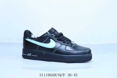 140 nike Air Force 1 Af1耐克 低帮 空军一号休闲板鞋 黑蓝 货号 Hq2037-002 311190Aduyq半 36-45