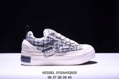 吴建豪个人新锐品牌xvessel G.O.P. High Paisley Ropping解构重叠厚底软木低帮百搭增高帆布硫化板鞋 乞丐鞋 Xm0112Q925