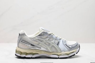 公司级Asics Gel-Kayano 12.1公司级版本 亚瑟士运动休闲透气专业跑鞋 采用工程弹性双层再生针织密度鞋面材质 后跟3D可视Gel缓震乳胶物料 升