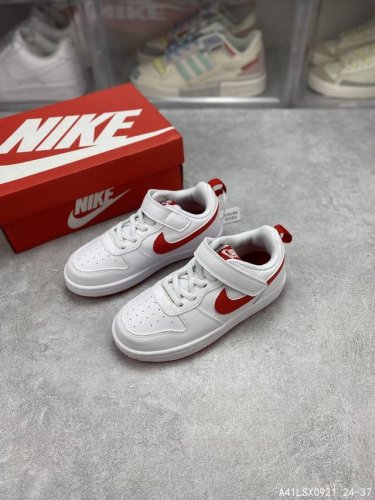 童鞋开学季 耐克童鞋开学季 Nike Court Borough Low 2 低帮小AJ1百搭透气休闲运动板鞋儿童运动篮球鞋 婴童魔术贴运动童鞋开学季，助力小宝